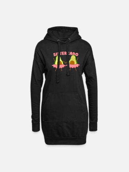 Schwester - Hoodie-kjole - sort