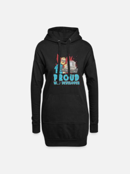Web Entwickler Webdeveloper Web-Entwickler - Hoodie-Kleid - Schwarz
