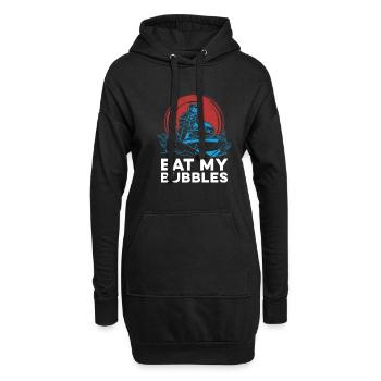 Jet Ski Iss Meine Blasen - Hoodie-Kleid - Schwarz - Vorne