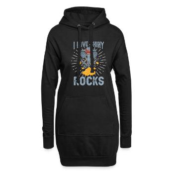 Prospectors Digging Treasure - Hoodie Dress - black - Front