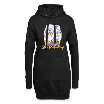 Prospectors Digging Treasure - Hoodie Dress - black - Front