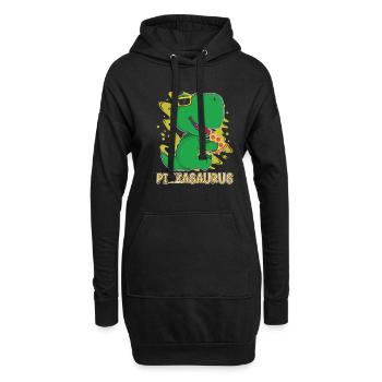 Dinosaure Dinosaure adulte - Sweat-shirt à capuche long Femme - noir - Devant