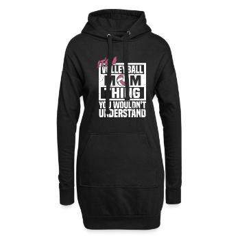 Volleyball Volleyball Player Volleyball Mama - Sweat-shirt à capuche long Femme - noir - Devant