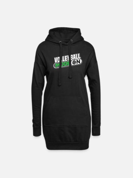 Volleyball Volleyballer Volleyball Mama - Hoodie-Kleid - Schwarz