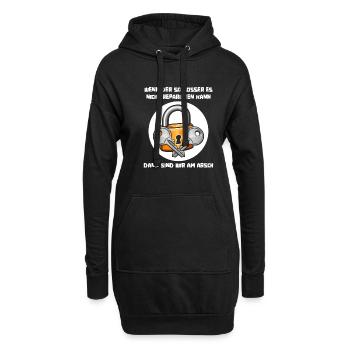 Schmied Metallbauer Schlosser - Hoodie-Kleid - Schwarz - Vorne