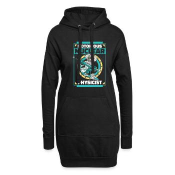 Physique Phyiker Physique nucléaire - Sweat-shirt à capuche long Femme - noir - Devant