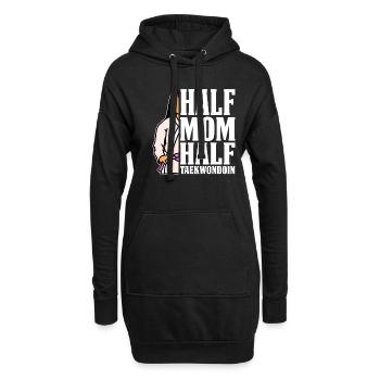 Taekwondo Taekwondo-Mama - Hoodie-Kleid - Schwarz - Vorne