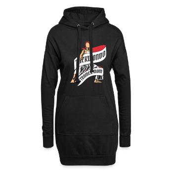 Taekwondo Mama - Sweat-shirt à capuche long Femme - noir - Devant