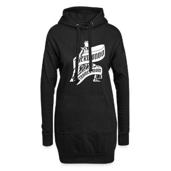 Taekwondo Mama - Hoodie-Kleid - Schwarz - Vorne