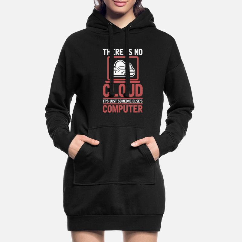 Développeur Codeur Programmeur Cloud Coding Sweat-shirt à capuche long Femme