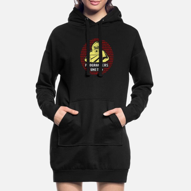 Entwickler Coder Programmierer Vereinigt Coding Hoodie-Kleid