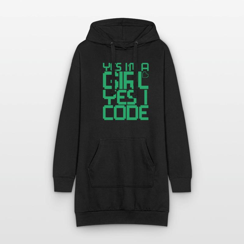 Developer Coder Programmer Girl Hoodie Dress