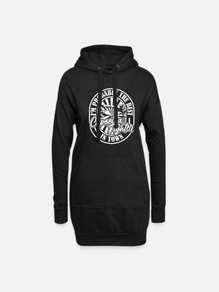 Capoeira Kampftanz - Hoodie-Kleid - Schwarz