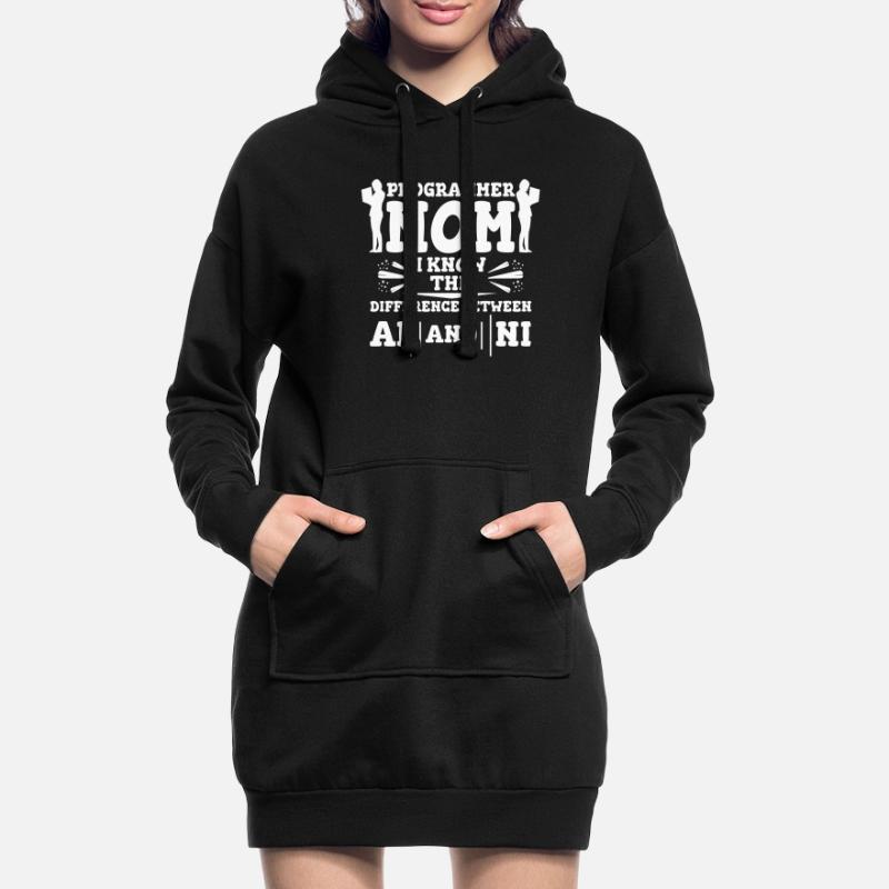 Entwickler Coder Programmierer Mama Hoodie-Kleid