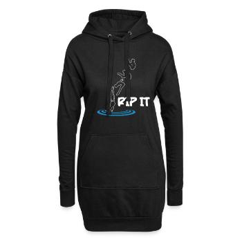 Turmspringen Turmspringer Rip It - Hoodie-Kleid - Schwarz - Vorne