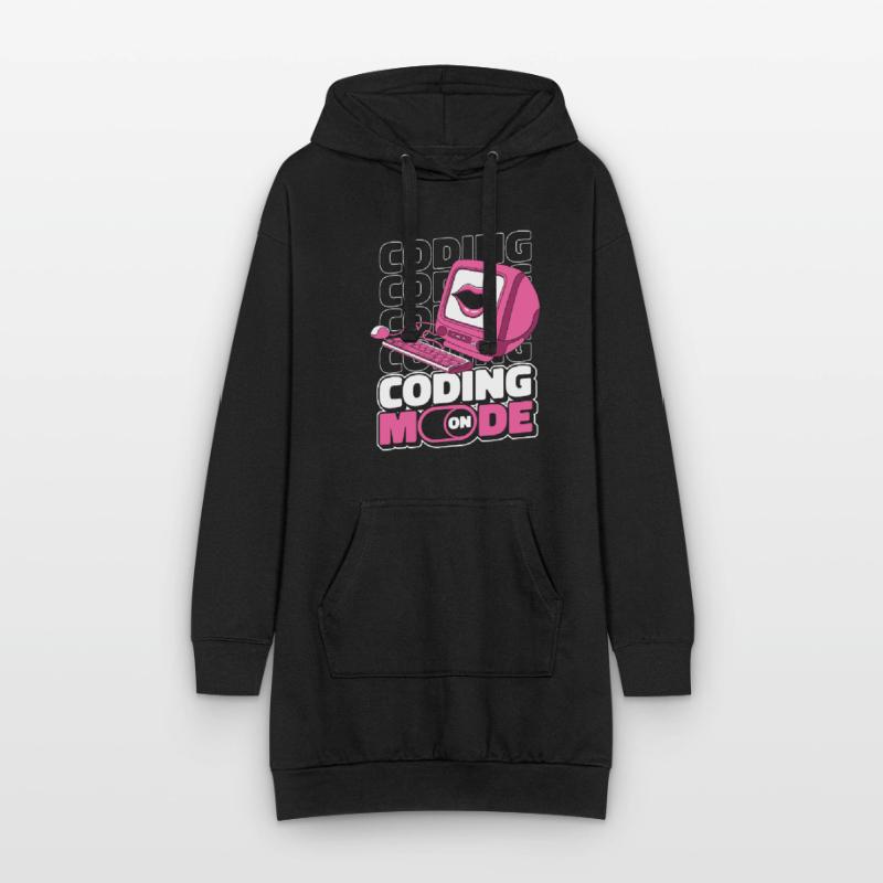 Développeur Coder Programmeur Mode activé Sweat-shirt à capuche long Femme