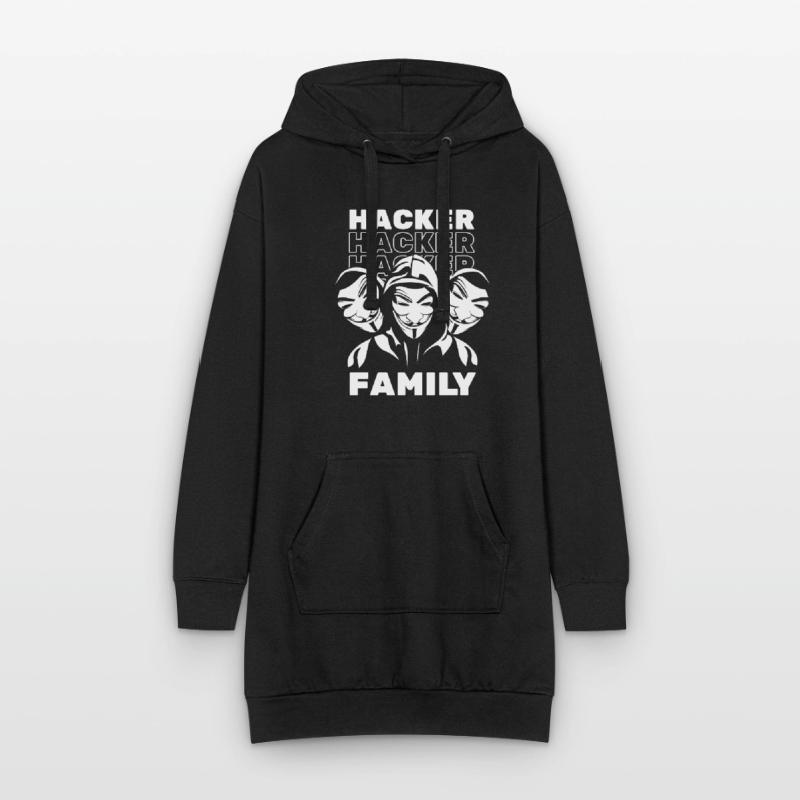 Entwickler Coder Programmierer Hacker Hoodie-Kleid