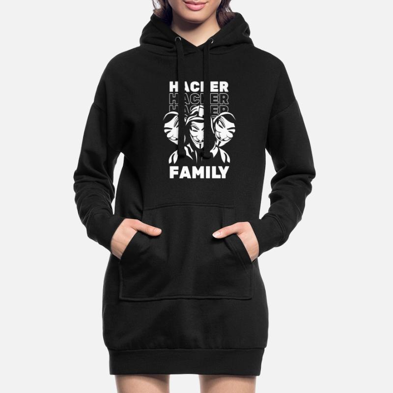 Entwickler Coder Programmierer Hacker Hoodie-Kleid