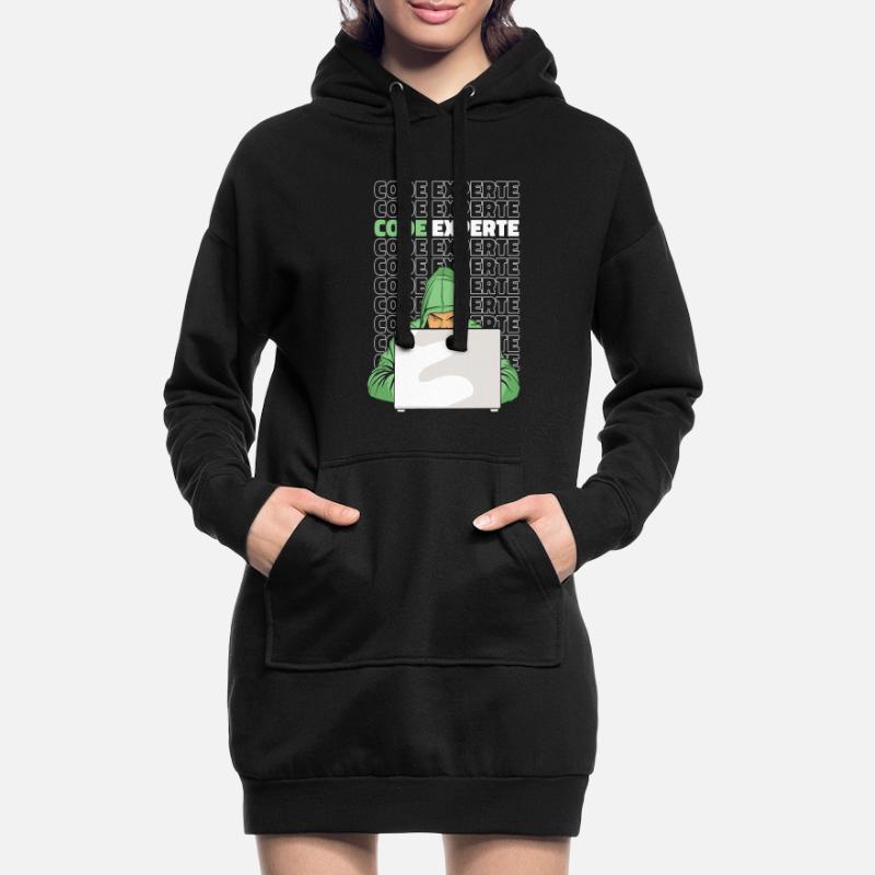 Entwickler Coder Programmierer Experte Hoodie-Kleid