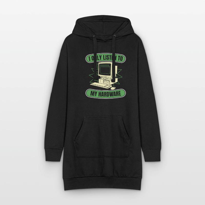 Entwickler Coder Programmierer Hardware Hoodie-Kleid