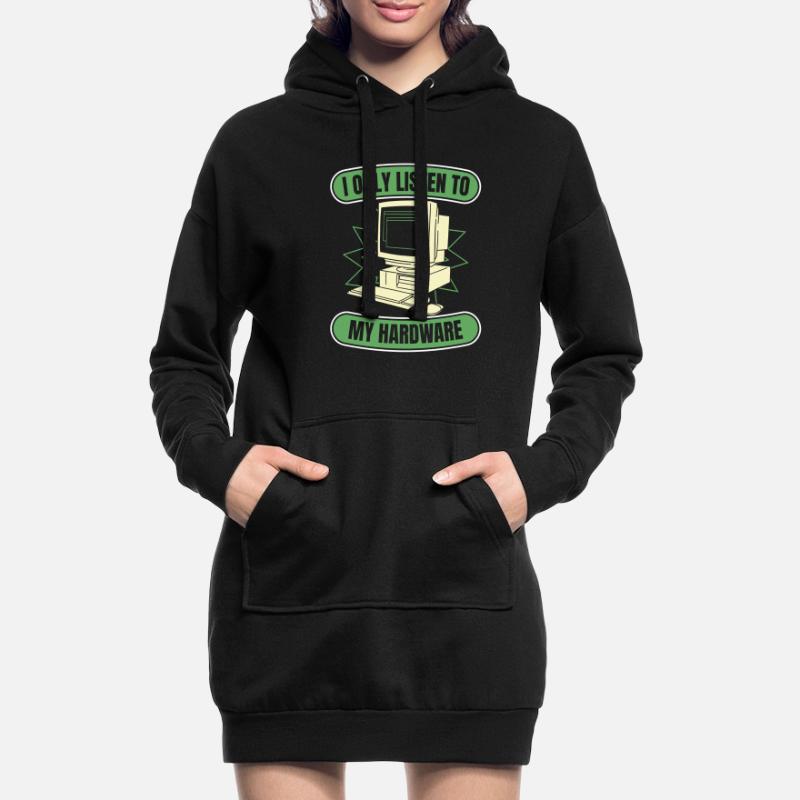 Entwickler Coder Programmierer Hardware Hoodie-Kleid