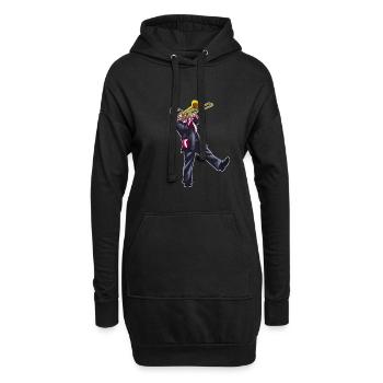 Spielmannszug Posaune Kerl - Hoodie-Kleid - Schwarz - Vorne