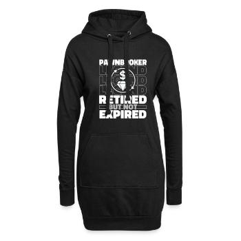Pfandleiher Im Ruhestand - Hoodie-Kleid - Schwarz - Vorne