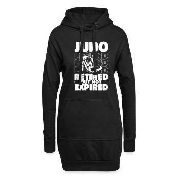 Judoka Im Ruhestand - Hoodie-Kleid - Schwarz - Vorne