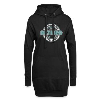 Kettlebell Im Ruhestand - Hoodie-Kleid - Schwarz - Vorne
