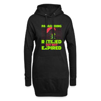 Paragleiter Paragleiten Dino - Hoodie-Kleid - Schwarz - Vorne