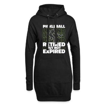 Pickleball pensioners - Hoodie Dress - black - Front