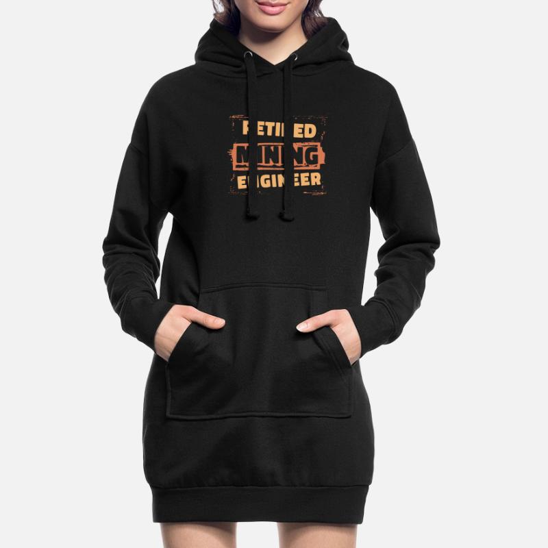 Retired Engineer Mining Engineer Hoodie Dress