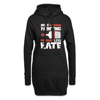Maler Lackierer Kalt - Hoodie-Kleid - Schwarz - Vorne