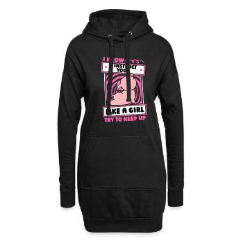Professeur de yoga Instructeur de yoga fille - Sweat-shirt à capuche long Femme - noir - Devant