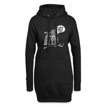 Robotique Ai Robot Drôle - Sweat-shirt à capuche long Femme - noir - Devant