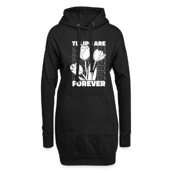 Tulpen Tulpen - Hoodie-Kleid - Schwarz - Vorne