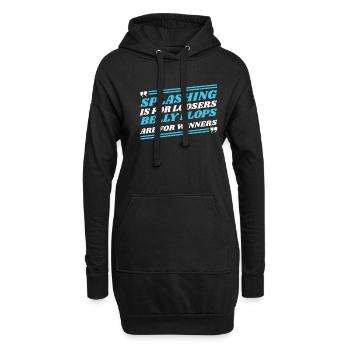 Plongée Plongeur pulvérisation - Sweat-shirt à capuche long Femme - noir - Devant