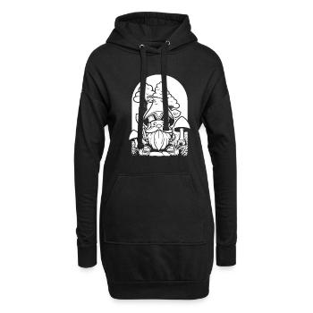 Cueilleurs de champignons Champignons Nain de champignons - Sweat-shirt à capuche long Femme - noir - Devant