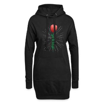 Tulpen Tulpen - Hoodie-Kleid - Schwarz - Vorne