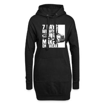 Lait de vache Drôle de wagon de lait - Sweat-shirt à capuche long Femme - noir - Devant