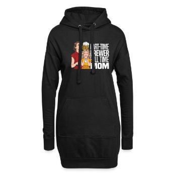 Bière artisanale Bière artisanale Noix de bière - Sweat-shirt à capuche long Femme - noir - Devant