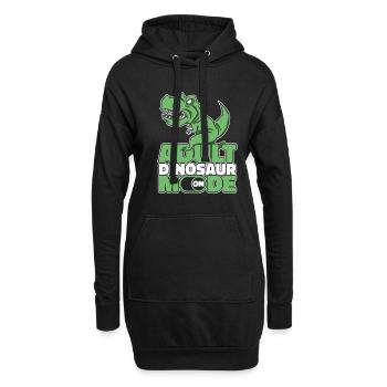Dinosaure T Rex Dinosaure adulte - Sweat-shirt à capuche long Femme - noir - Devant