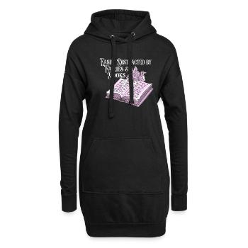 Book Bookworm Bookworm Fairy Book Fairy - Sweat-shirt à capuche long Femme - noir - Devant