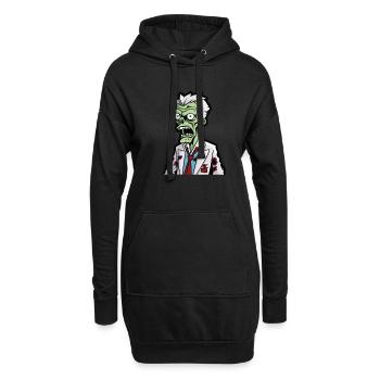Zombie Halloween - Sweat-shirt à capuche long Femme - noir - Devant