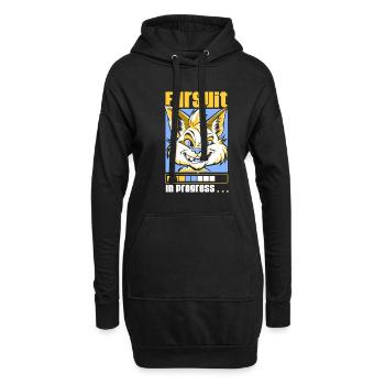 Furry Fandom Fursuits - Sweat-shirt à capuche long Femme - noir - Devant