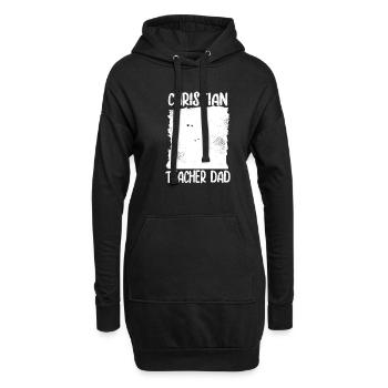 Professeur d’éducation religieuse Père d’éducation religieuse - Sweat-shirt à capuche long Femme - noir - Devant