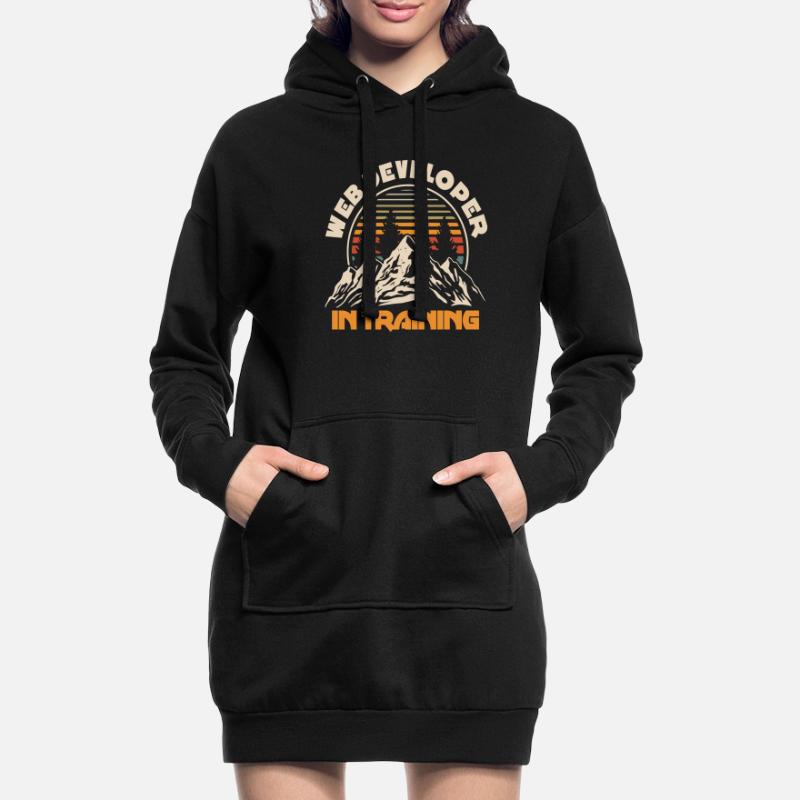 Web Developer Web Developer Mountains Hoodie Dress