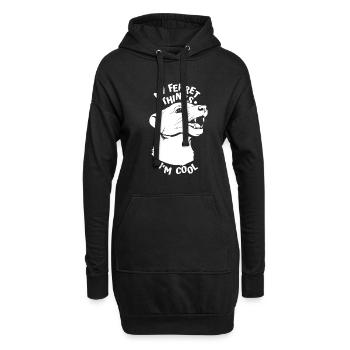 Ferret Iltis Cool - Sweat-shirt à capuche long Femme - noir - Devant