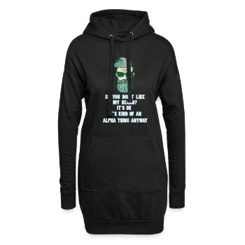 Beard full beard - Hoodie Dress - black - Front