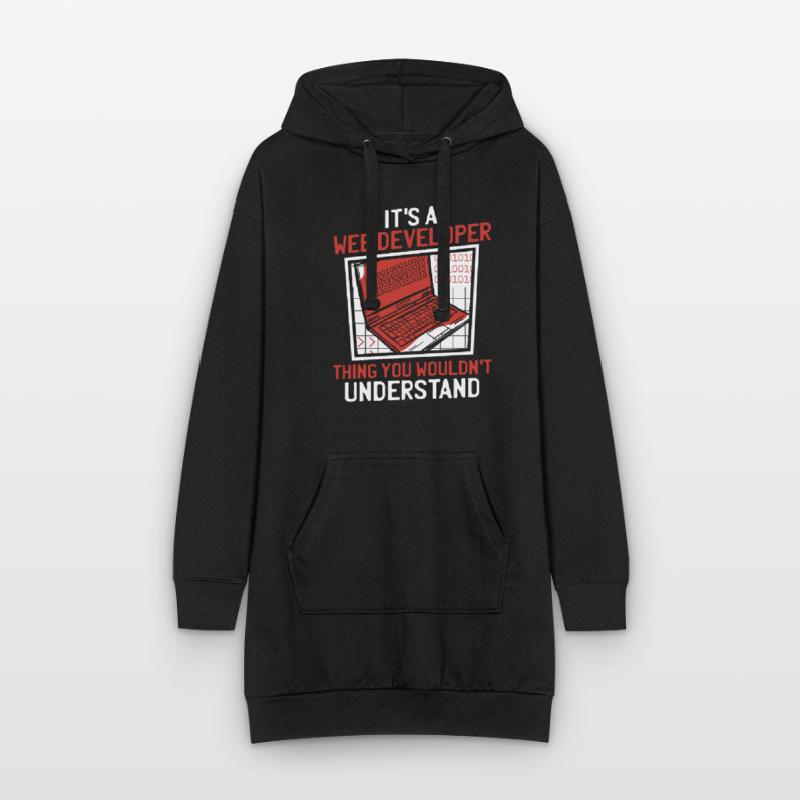Web Developer Web Developer Funny Hoodie Dress